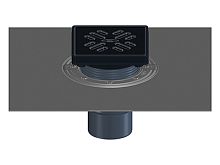 Трап с вертикальным выпуском HL3100THG DN75/110