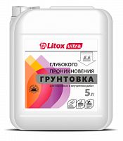 Грунтовка глубокого проникновения LITOX ULTRA, Литокс, 5 л