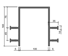 Гидрошпонка АКВАСТОП тип ДЗ-140/100-4/35 ПВХ-П