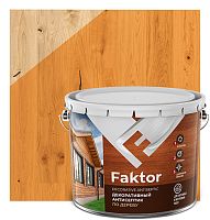 Антисептик FAKTOR декоративный для защиты и тонирования древесины 3 в 1 орегон, барабан 7,6 кг 