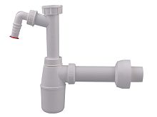 Сифон для моек HL133 с подключением для стиральной или посудомоечной машины