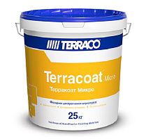 Декоративная штукатурка TERRACOAT XL на акриловой основе с текстурой «короед» База NP, 1,5 мм ведро 25 кг