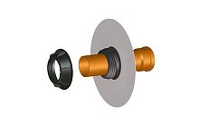 Эластичная газоводонепроницаемая мембрана HL800P/125 DN125