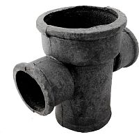 Крестовина чугун канализационная Ду100х50х90° ГОСТ 6942-98