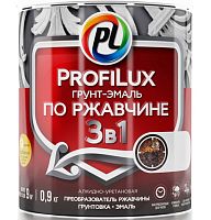 Грунт-эмаль 3 в 1 черная 0,9 кг, Profilux