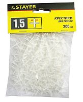 Крестики STAYER для кафеля, 1,5 мм, 200 штук