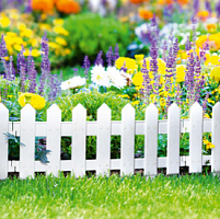 Садовое ограждение Палисадник белое, Стандартпарк