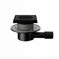 T 510.1 POsG Трап горизонтальный регулируемый серии 510 с чугунной решеткой с чугунным подрамником, без запахозапирающего устройства,с фланцем