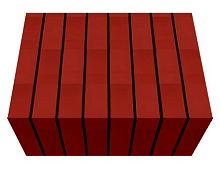 Перемычка фасадной термопанели Аляска Rot glatt, 40 мм