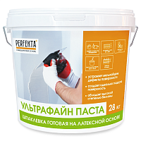 Шпаклевка готовая на латексной основе Ультрафайн Паста, Perfekta, 28 кг
