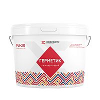 Герметик ECOROOM PU-20, 16 кг, серый, двухкомпонентный полиуретановый 2К, ведро
