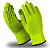 Перчатки акрил, точка, утепленные салатовые