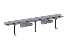 Угловой душевой лоток HL50W.0/190 (пристенная установка) для линейного отведения воды