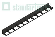 Бордюр ландшафтный пластиковый SP Б-100.08.08-ПП 82488 черный, высота 80 мм,1 м, Стандартпарк