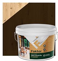 Эко-лазурь FAKTOR для древесины тик, ведро 2,7 кг