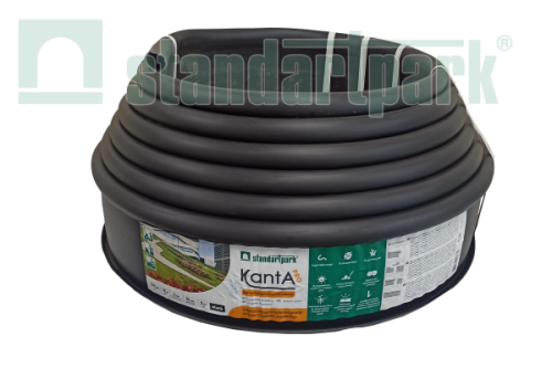 Садовый бордюр KANTA PRO Б-1000.15.03-ПП 82544-Ч, черный, 10 м, Стандартпарк
