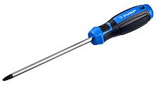Отвертка слесарная, Cr-V сталь, 2к рукоятка, PH2x150 мм, ЗУБР Профессионал