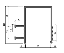 Гидрошпонка АКВАСТОП тип ДЗС-140/100-2/40 ПВХ-П