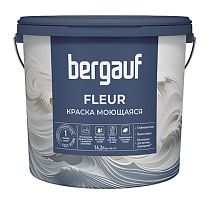 FLEUR 16,2 л (23 кг) База C, прозрачная, Матовая краска водно-дисперсионная интерьерная для внутренних работ, Bergauf