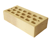 Облицовочный кирпич одинарный , М-150,120x250x65, желтый