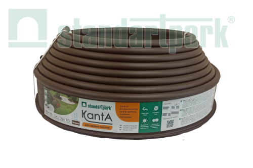 Садовый бордюр KANTA SP Б-1000.10.02-ПП 82552-К коричневый, 10 м, Стандартпарк