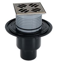 Трап для внутренних помещений HL310NPr-3000.33 с решеткой HL037Pr.33E - Темная бронза