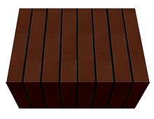 Перемычка фасадной термопанели Аляска Braun glatt, 60 мм