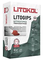 Гипсовая штукатурка LITOGIPS, LITOKOL, мешок, 30 кг