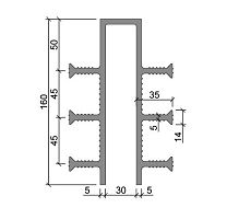 Гидрошпонка АКВАСТОП тип ДЗ-160/30-6/35 ПВХ-П