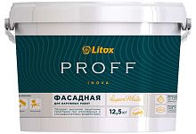 Краска на акриловой основе LITOX PROFF INOVA ФАСАД, Литокс, 12.5 кг