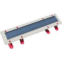 ТП-50.1С-500 Трап для душа линейный с рамкой из нерж. стали, с верт. выходом D50 мм, решетка типа С - щелевая, "сухой" механический затвор