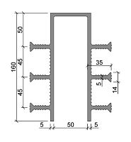 Гидрошпонка АКВАСТОП тип ДЗ-160/50-6/35 ПВХ-П