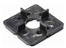 Подставка под тротуарную плитку квадратная 15х10х110х110 высота разделительного флажка 4,5 мм.