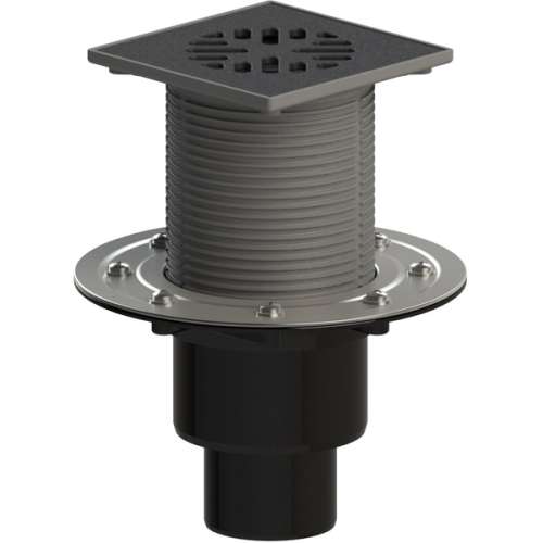 ТП-310.1PHs Трап ПП 110/75/50 верт. выпуск решетка чугун 150х150 /гидрозатвор/