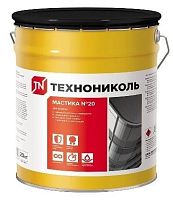 Мастика битумно-резиновая ТЕХНОНИКОЛЬ №20, ведро 20 кг