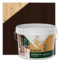 Эко-лазурь FAKTOR для древесины палисандр, ведро 2,7 кг