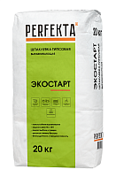 Шпаклевка гипсовая выравнивающая Экостарт, Perfekta, 20 кг