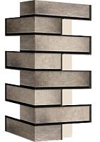 Внешний угловой элемент фасадной термопанели Аляска Retro brick pepper, 60 мм