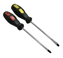 Набор отверток: шлицевая 4,0х100мм, крестовая №1х100мм (2 предмета)