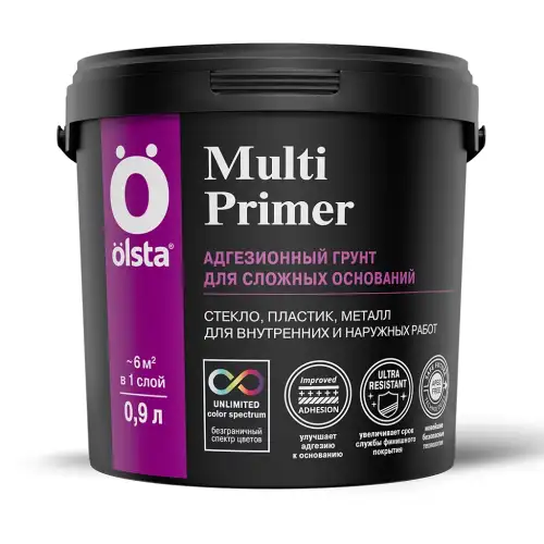 Multi Primer, 85 мл, Адгезионный грунт для сложных оснований, Olsta