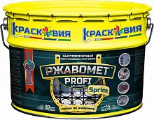Ржавомет PROFI «SPRINT», полуглянцевая быстросохнущая грунт-эмаль по ржавчине, 10 кг