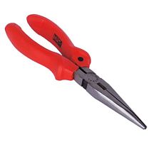 Тонкогубцы прямые с декоративной красной ручкой 200 мм