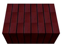 Перемычка фасадной термопанели Аляска Burgund glatt, 60 мм