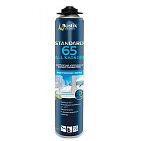 Standard 65 all season, 800 мл, Пена пистолетная полиуретановая всесезонная, Bostik
