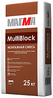Монтажно-кладочная смесь «Multiblock», мешок 25 кг