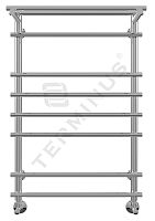 Полотенцесушитель водяной Ватра с полкой П8 532х796х500 (2+4+2) из нержавеющей стали