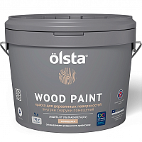 Универсальная акриловая краска по дереву WOOD PAINT база С 9,0 л