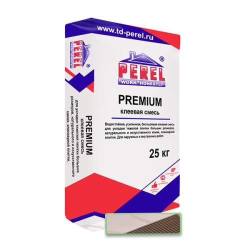 Perel White C1TE, белый клей для плитки, 25 кг