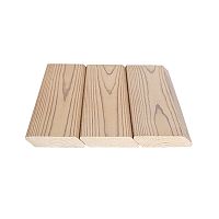 Планкен косой из термососны, 18x90x3000 мм, Иней