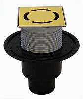 Трап для внутренних помещений HL310NPr-3000.11 с решеткой HL037Pr.11E - Золото